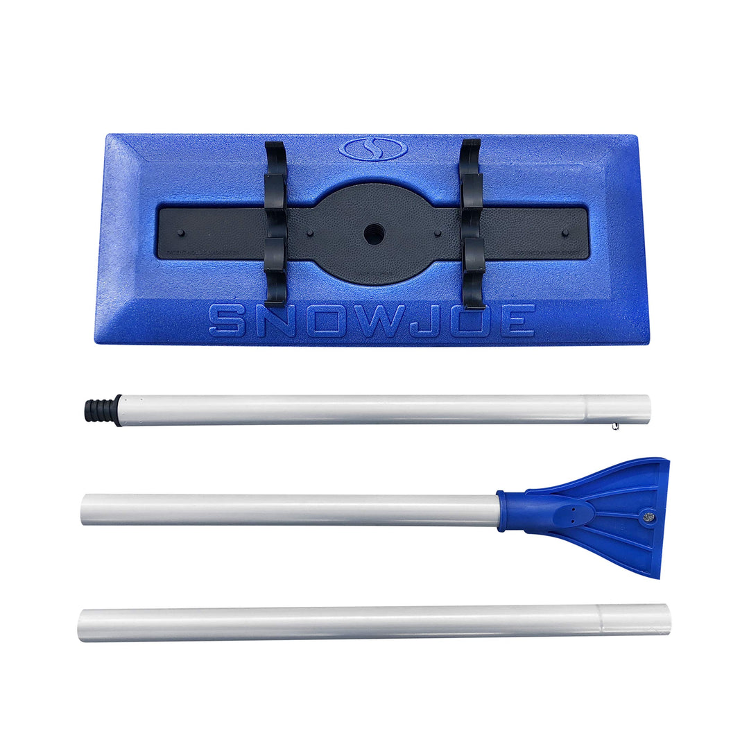 SD Snow Joe SJBLZD The Original 2-In-1 Telescoping Snow Broom + Ice Scraper | w/ 18-Inch No-Scratch Foam Head, Closed Cell Foam for No Water Absorption