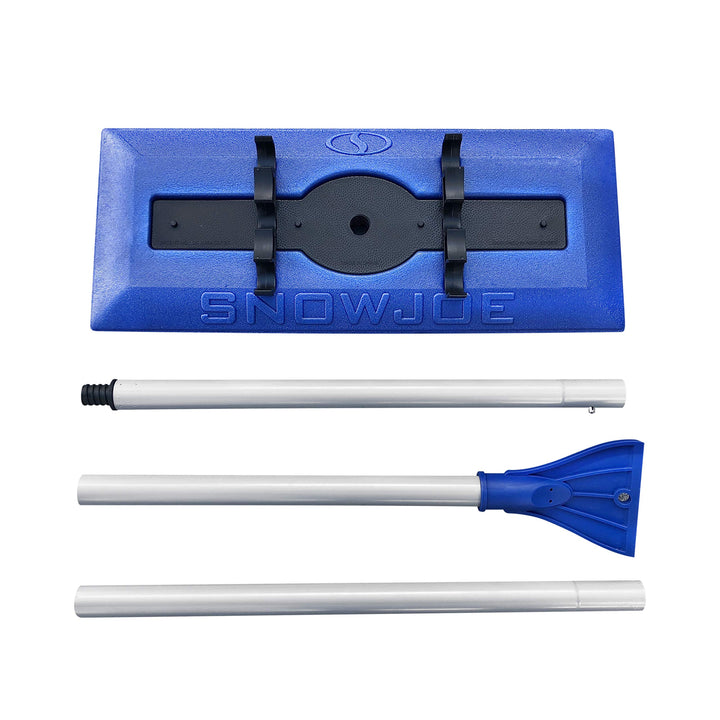 SD Snow Joe SJBLZD The Original 2-In-1 Telescoping Snow Broom + Ice Scraper | w/ 18-Inch No-Scratch Foam Head, Closed Cell Foam for No Water Absorption