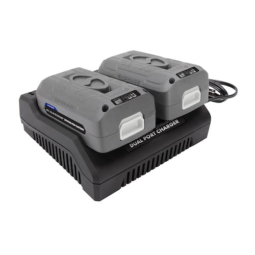 Restored Snow Joe + Sun Joe iCHRG40-DPC | iONMAX Lithium-Ion Battery Dual Port Charger | 40 Volt | CERTIFIED AUTHENTIC (Refurbished)