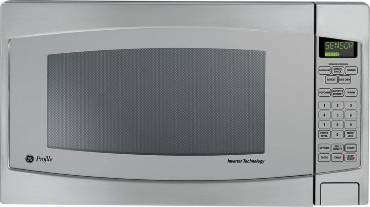 GE JES2251SJ 2.2 cu. ft. Countertop Microwave in Stainless Steel with Defrost and Sensor Controls
