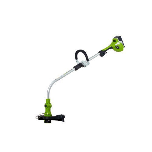 Restored Scratch and Dent Greenworks (12") 20-Volt Cordless Lithium-Ion Grass String Trimmer / Edger (Refurbished)