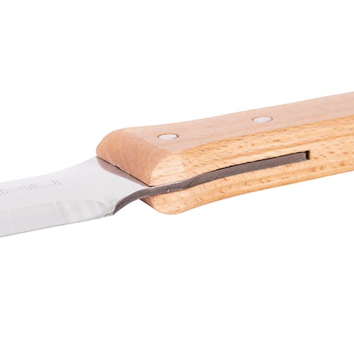 Restored NISAKU NJP6510 HORI HORI NAMIBAGATA | Japanese Stainless Steel Weeding Knife | 7.25-inch Blade (Refurbished)