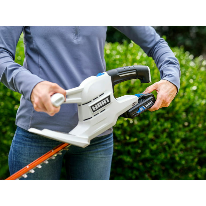 Restored HART 20-Volt Cordless 18-Inch Hedge Trimmer Kit, (1) 2.0Ah Lithium-Ion Battery (Refurbished)