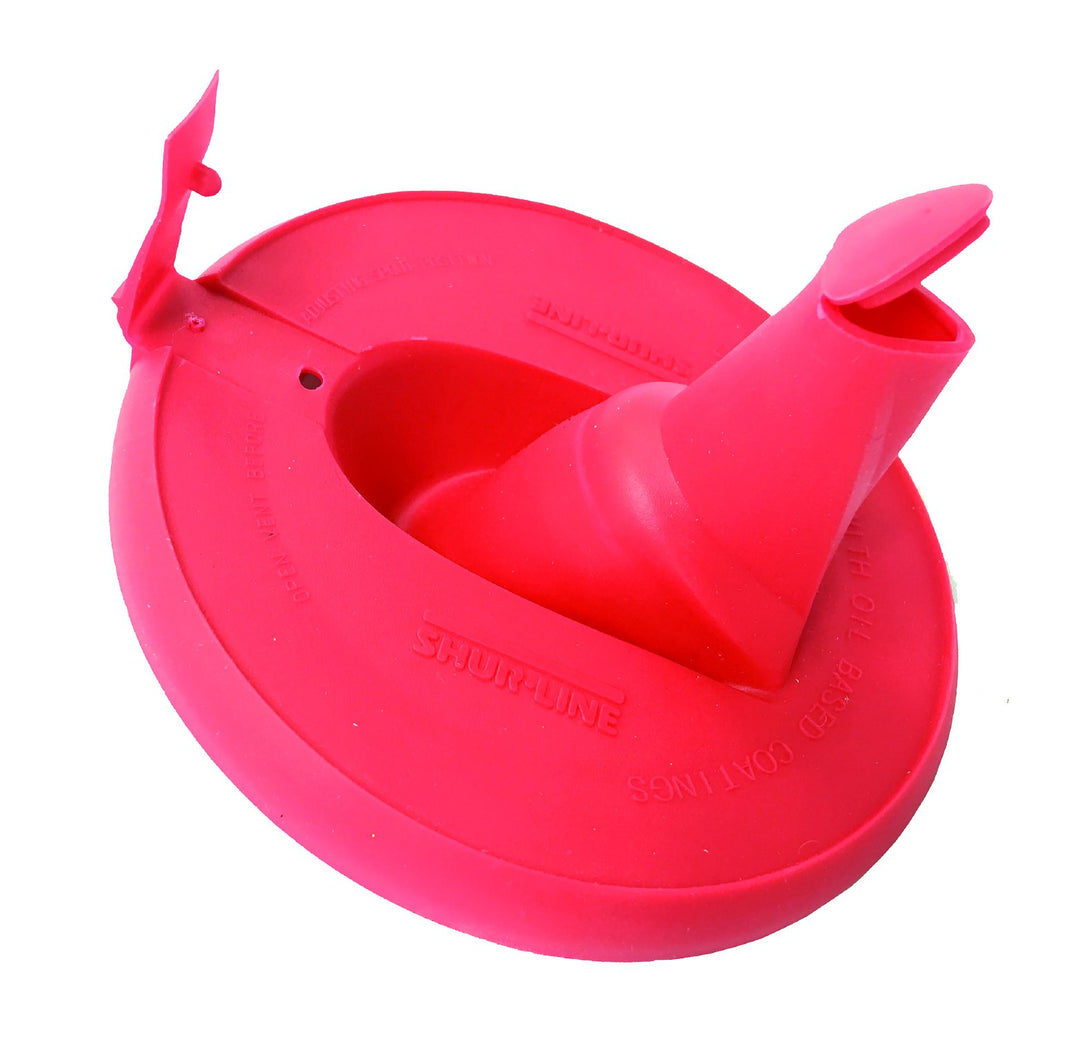 Shur-Line 2007061 Red Silicone Mess-Free Store and Pour Collapsible Paint Can Lid