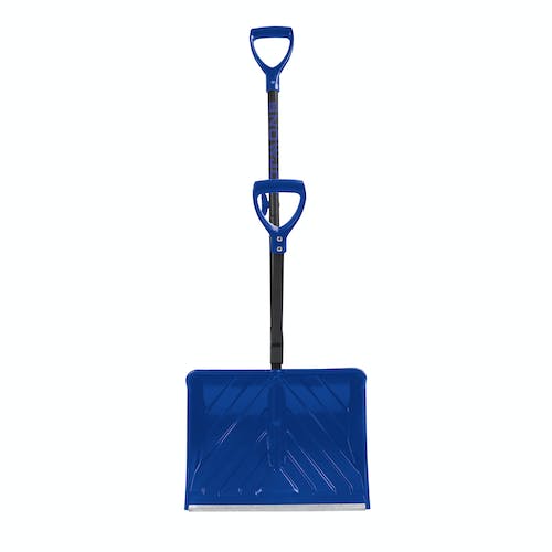 Snow Joe SJ-SHLV20 Shovelution Back Saving Snow Shovel | Poly Blade | 20-in | Blue [Open Box]