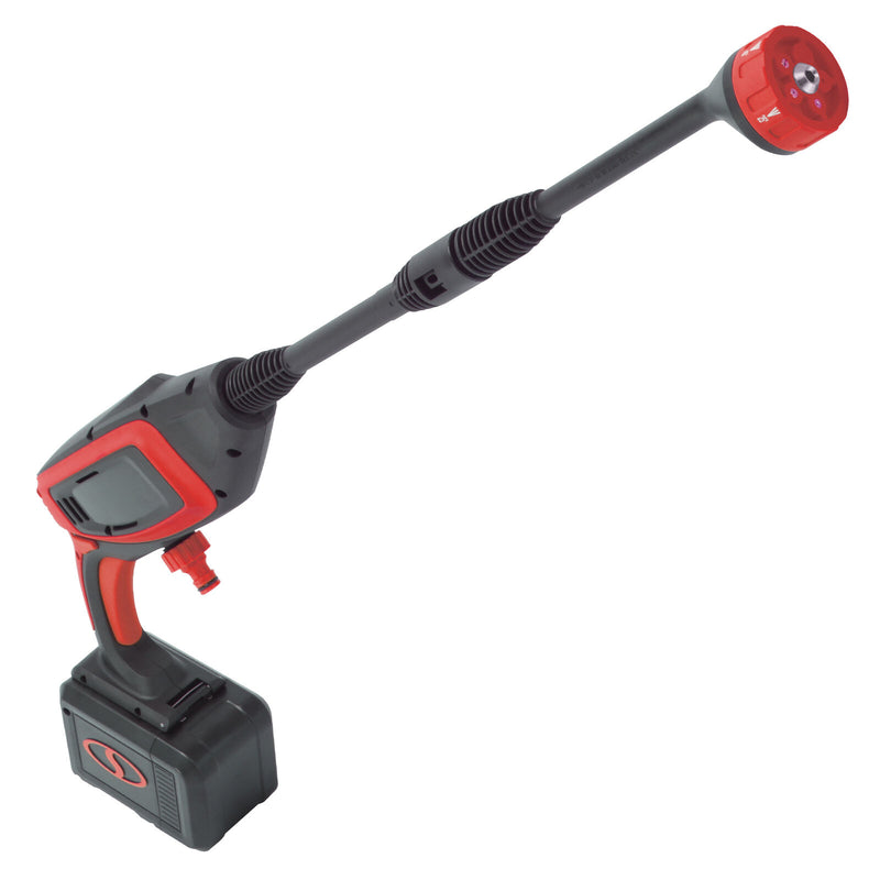 Sun Joe 24-Volt iON+ Power Cleaner | 2.0-Ah Battery and Charger | 350 PSI Max | Red [REMANUFACTURED]