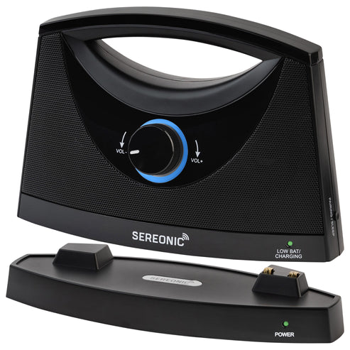 SEREONIC Portable Wireless TV Speakers | For Smart TV - Black