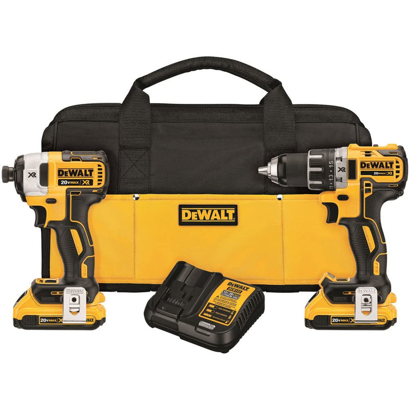 DEWALT DCK283D2 - 20-Volt MAX XR Cordless Brushless Drill/Impact Combo Kit with Two 20-Volt 2.0Ah Batteries and Charger (2-Tool)