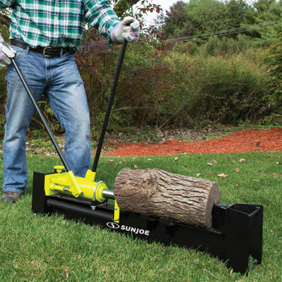 Restored Sun Joe LJ10M 10-Ton Hydraulic Log Splitter, Green (Refurbished)