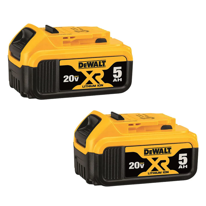 DeWaIt DCB205-2 - 20-Volt MAX XR Premium Lithium-Ion 5.0Ah Battery Pack (2-Pack)