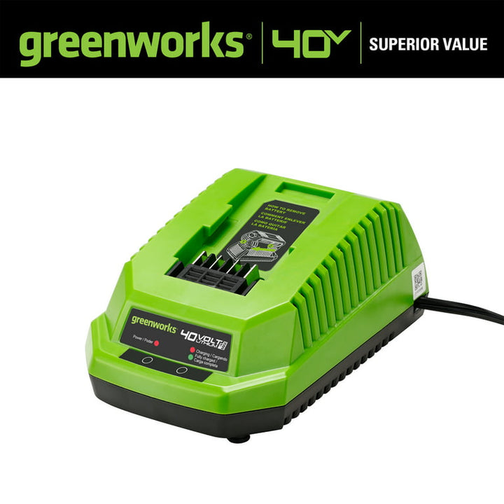 Restored Greenworks 40V Battery Charger, 29482 (Refurbished)