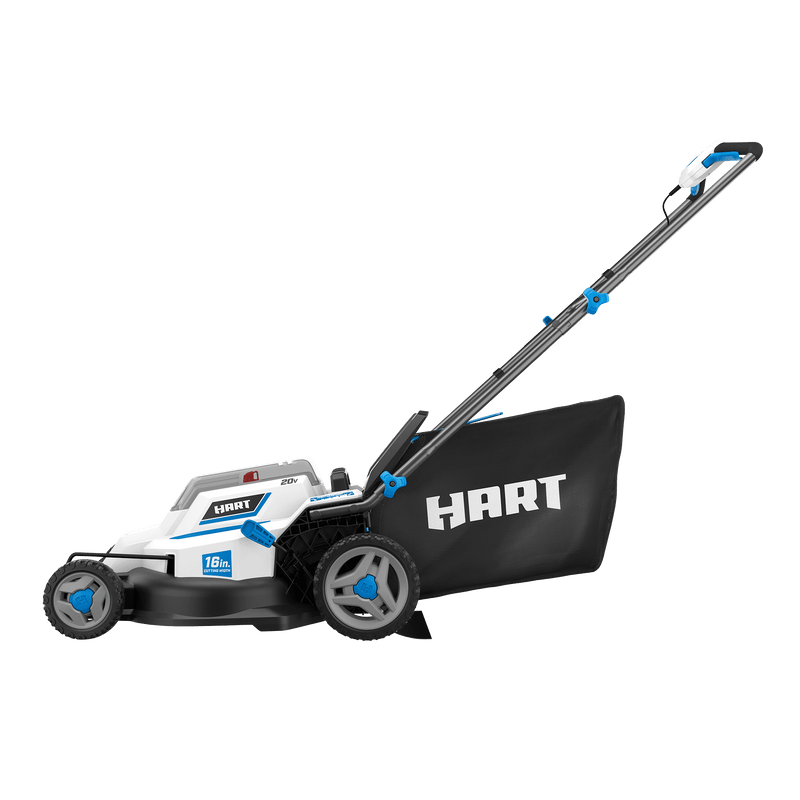 Restored Scratch and Dent HART 20-Volt 16-Inch Push Lawn Mower Kit, (2) 20-Volt 4.0Ah Lithium-Ion Batteries, (1) Battery Charger (Refurbished)